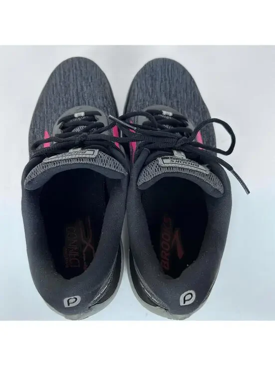 Brooks Pure Flow 7 Running Sneaker Shoes Womens US 10.5 B Black Lace-Up Low Top - Picture 9 of 16